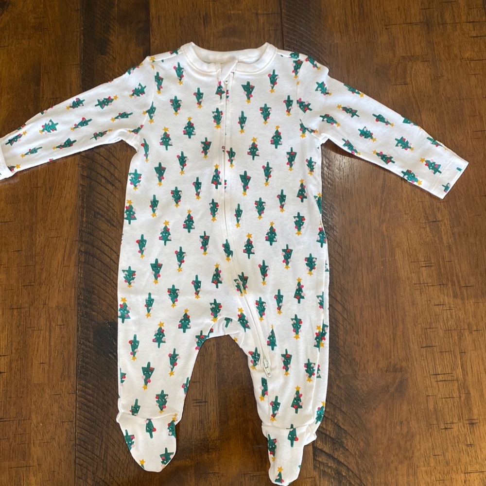 Unisex Matching Printed Sleep & Play Footed One-Piece for Baby